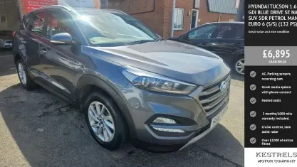 Used Hyundai Tucson SE 177 HP (130 kW) 2017 Grey SUV
