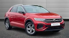 Kings red with black roof Used 2022 VW T-Roc R-line SUV | £24,695 (Fair price)