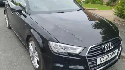 Usado Audi A3 Sportback S-Line 190 CV (139 kW) 2018 Negro Utilitario