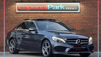 Grey Used 2015 Mercedes C220 AMG Line Premium Plus Sedan | £11,995 (Fair price)