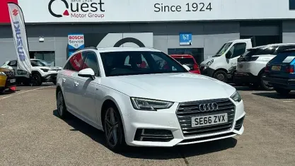 Used Audi A4 S-Line 190 HP (139 kW) 2017 White Estate