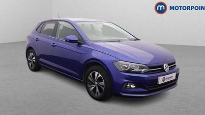Begagnad VW Polo Match 95 HK (69 kW) 2020 Blå Halvkombi