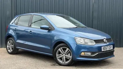 Used VW Polo Edition 90 HP (66 kW) 2017 Blue Hatchback