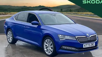 Used Skoda Superb SE L 150 HP (110 kW) 2023 Blue Hatchback