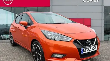Used Nissan Micra Acenta 92 HP (67 kW) 2022 Orange Hatchback
