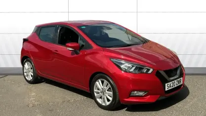 Used Nissan Micra Acenta 101 HP (74 kW) 2020 Red Hatchback