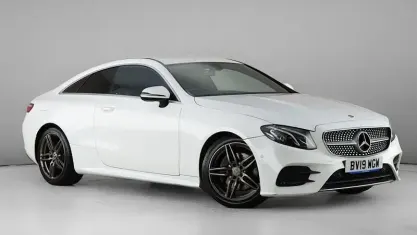 Used Mercedes E220 AMG line 194 HP (142 kW) 2019 White Coupe