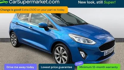 Used Ford Fiesta Trend 95 HP (69 kW) 2020 Blue Hatchback