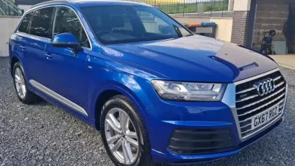 Used Audi Q7 S-Line 272 HP (200 kW) 2017 Blue SUV