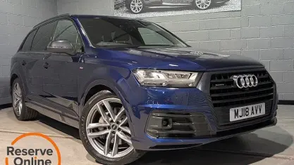 Used Audi Q7 Black Edition 272 HP (200 kW) 2018 Blue SUV
