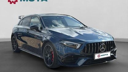Begagnad Mercedes A45 AMG AMG 421 HK (309 kW) 2021 Blå Halvkombi