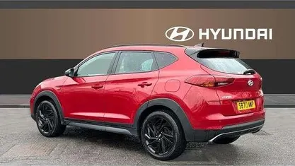 Begagnad Hyundai Tucson N Line 136 HK (100 kW) 2020 Röd SUV