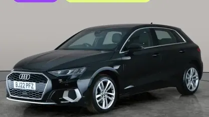 Begagnad Audi A3 Sportback Sport 116 HK (85 kW) 2021 Svart Halvkombi