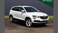 Moon white metallic Used 2022 Skoda Karoq SE SUV | £15,700 (Fair price)