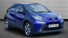 Juniper blue with black Used 2023 Toyota Aygo Hatchback | £13,290 (Fair price)