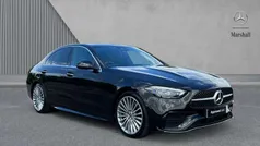 Obsidian black metallic Used 2022 Mercedes C220 AMG Line Premium Sedan | £27,674 (Fair price)