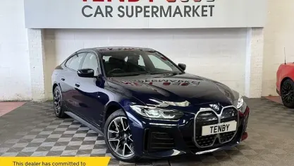 Used BMW i4 M Sport 250 kW (340 HP) 2022 Blue Sedan