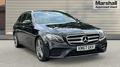 Black Used 2017 Mercedes E220 AMG Line Premium Estate | £18,707 (Fair price)
