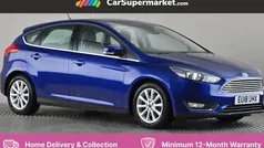 Blue Used 2017 Ford Focus Titanium Hatchback | £9,697 (Fair price)