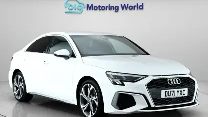 Used Audi A3 S-Line 150 HP (110 kW) 2021 White Sedan