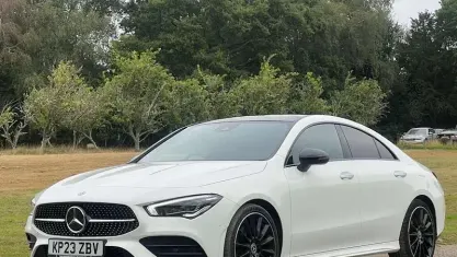 Used Mercedes CLA220 AMG line 190 HP (139 kW) 2023 White Coupe
