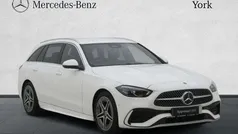 White Used 2025 Mercedes C200 AMG line Estate | £31,895 (Good price)