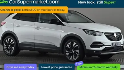 Used Vauxhall Grandland X SRi 131 HP (96 kW) 2020 White SUV