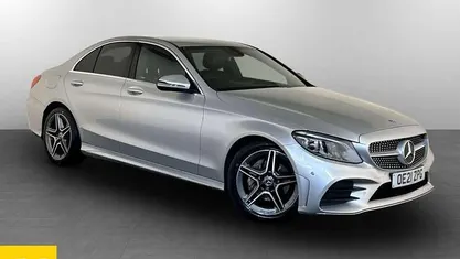 Silver Used 2020 Mercedes C220 AMG line Sedan | £13,495 (Fair price)