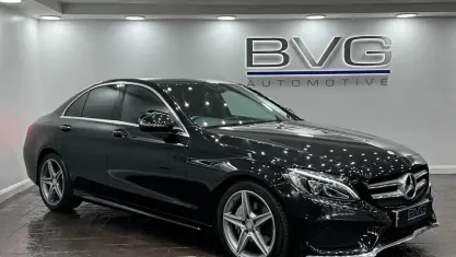 Used Mercedes C220 AMG line 170 HP (125 kW) 2017 Black Sedan