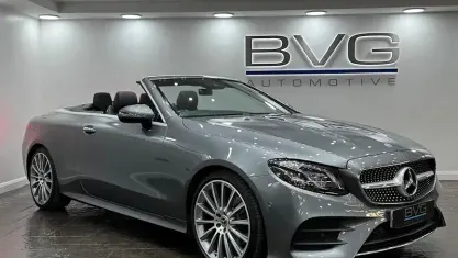 Used Mercedes E220 AMG line 194 HP (142 kW) 2017 Grey Cabriolet