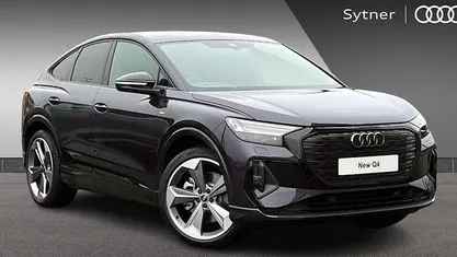 New 2025 Audi Q4 Sportback e-tron Black Edition SUV | £57,000 (Fair price)