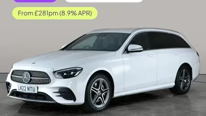 Used Mercedes E300 AMG line 306 HP (225 kW) 2022 White Estate