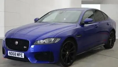 Used Jaguar XF S 300 HP (220 kW) 2018 Blue Sedan