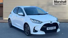 White Used 2023 Toyota Yaris Hybrid Design Hatchback | £17,411 (Fair price)