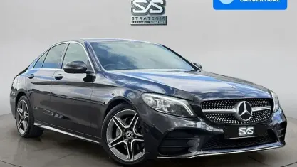 Used Mercedes C220 AMG line 194 HP (142 kW) 2019 Black Sedan