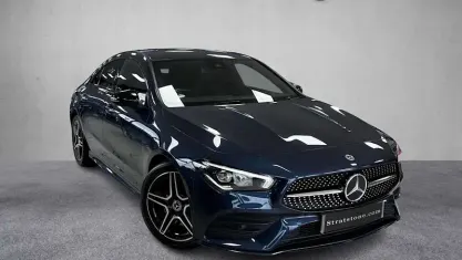 Used Mercedes CLA200 AMG line 163 HP (119 kW) 2023 Blue Coupe