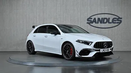 White Used 2021 Mercedes A45 AMG AMG Hatchback | £37,999 (Fair price)