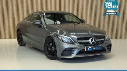 Used Mercedes C200 AMG line 184 HP (135 kW) 2019 Grey Coupe