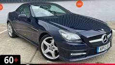 Blue Used 2013 Mercedes SLK250 AMG Cabriolet | £9,500 (Fair price)