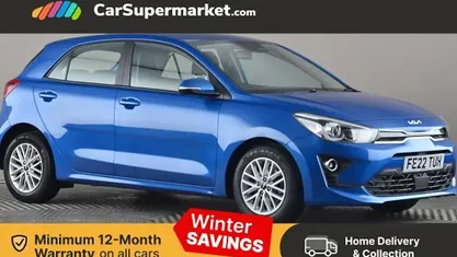 Blue Used 2022 Kia Rio Hatchback | £9,497 (Fair price)