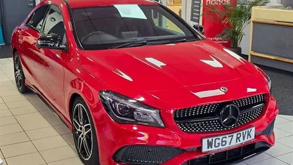 Used Mercedes CLA220 AMG line 177 HP (130 kW) 2017 Red Sedan