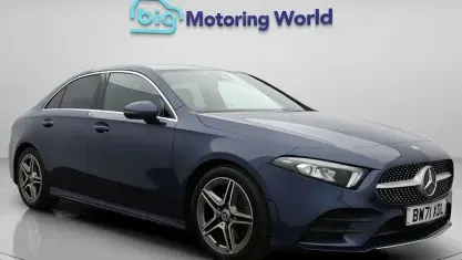 Used Mercedes A180 AMG line 136 HP (100 kW) 2020 Blue Sedan
