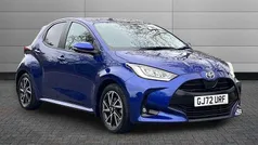 Blue Used 2022 Toyota Yaris Hybrid Design Hatchback | £17,595 (Fair price)