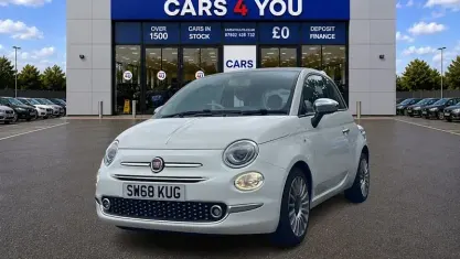 Used Fiat 500 Lounge 69 HP (50 kW) 2019 White Hatchback
