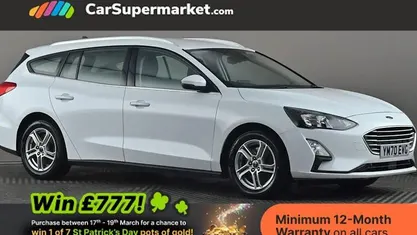 Used Ford Focus Zetec 120 HP (88 kW) 2020 White Estate