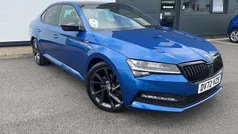 Race blue metallic Used 2022 Skoda Superb SportlinePlus Hatchback | £25,995 (Fair price)