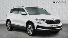 Moon white metallic Used 2025 Skoda Karoq SE L SUV | £26,500 (Fair price)