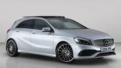 Used Mercedes A250 Premium 218 HP (160 kW) 2016 Silver Hatchback