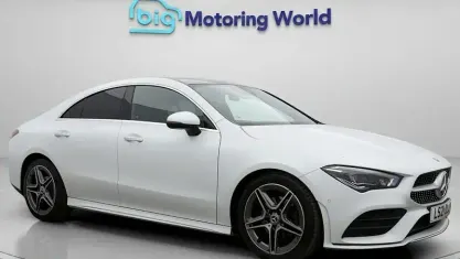 Used Mercedes CLA180 AMG line 136 HP (100 kW) 2021 White Coupe