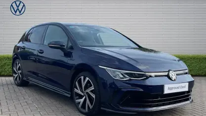 Used VW Golf VIII R-line 150 HP (110 kW) 2022 Blue Hatchback
